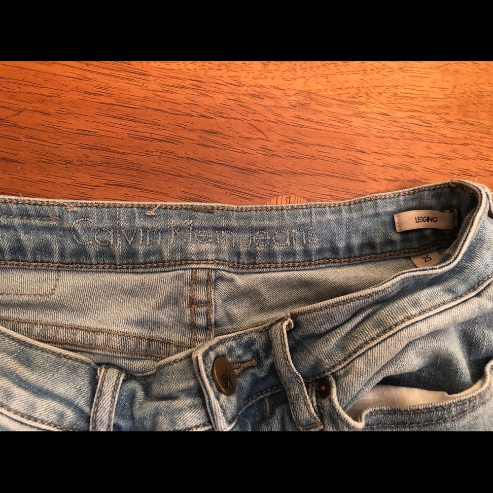 Light blue Calvin Klein skinny legging jeans